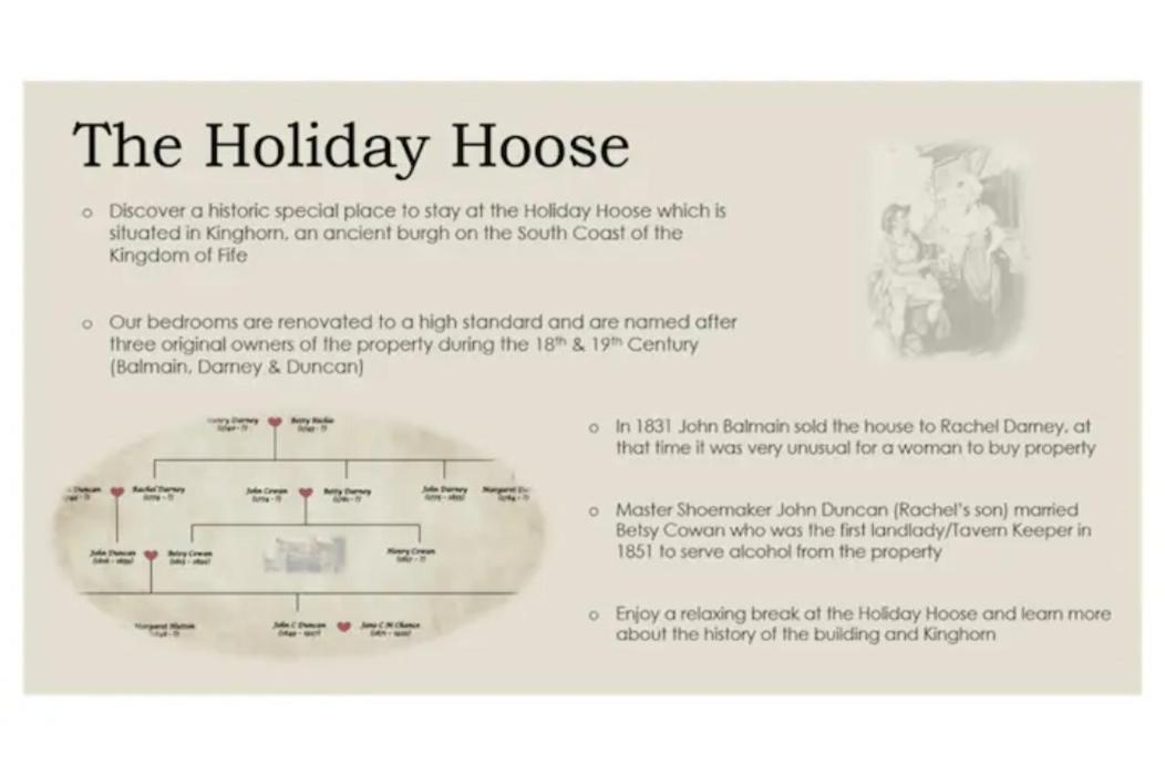 The Holiday Hoose Kinghorn Eksteriør billede